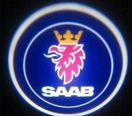 DIODO LUMINOSO LED LOGOTIPO PROYECTOR DE PUERTA HD 3D SAAB 93 9-3 95 9-5 