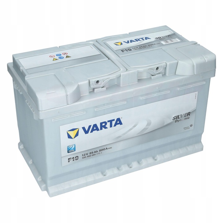 VARTA BATERÍA 12V 85AH/800A L- 315X175X190 SILVER DYNAMIC 