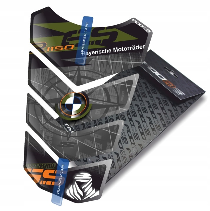 TANK-PAD FIRMES FOOQS VERS BMW R-1150-GS CARBONE CARBONE