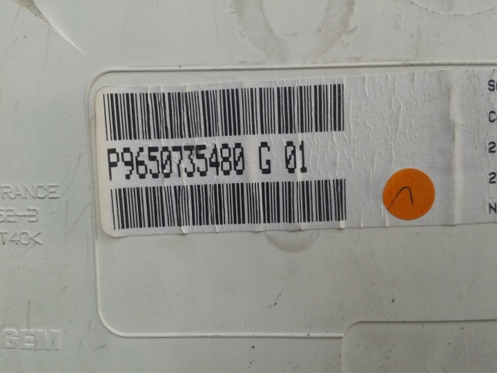 COMPTEUR CITROEN C3 PLURIEL 1.6 ESSENCE P9650735480 G