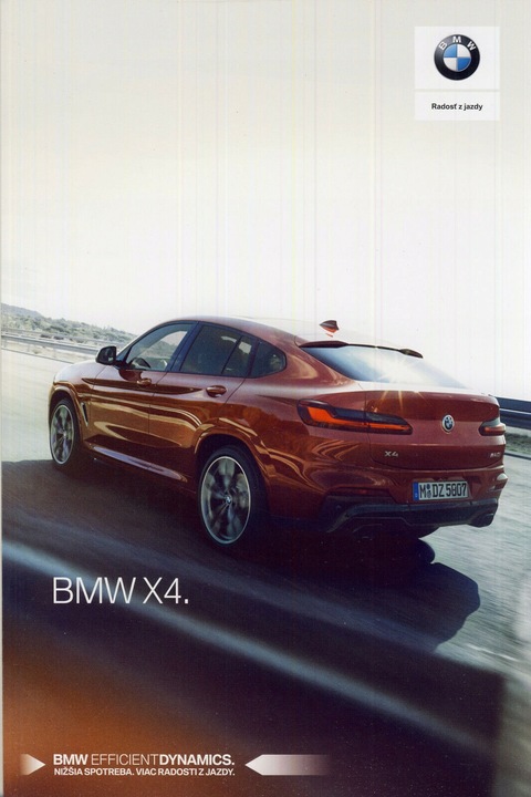 BMW X4 prospekt 2019 Słowacja