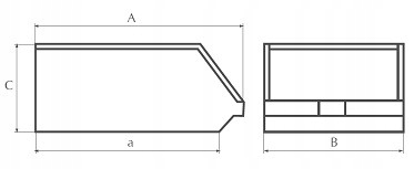 CAPACIDAD PLASTIKOWY CUBETA 157X101X74 JUEGO 48SZT 