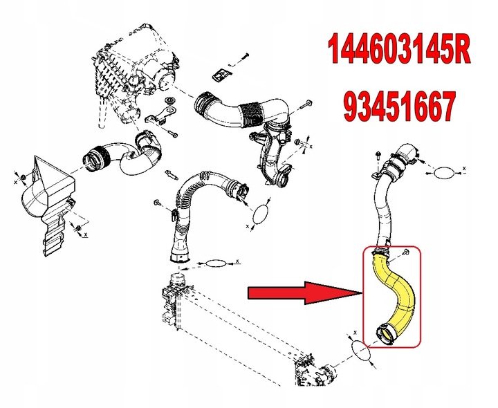 TUBO TUBULADURA DEL RADIADOR OPEL VIVARO 1.6 MANC0010506A 