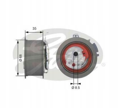 GALET TENDEUR COURROIE DISTRIBUTION AUDI A3 A4 B7 A6 C6