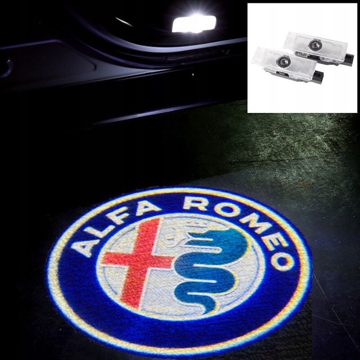 DIODO LUMINOSO LED LOGOTIPO PROYECTOR ALFA ROMEO 159 GIULIETTA STELVI 