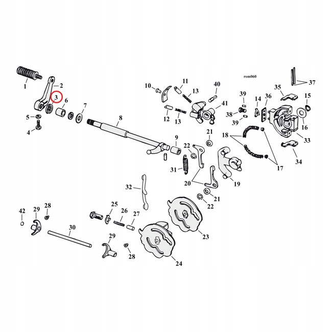 MASTIC D'ÉTANCHÉITÉ GALET POIGNÉE CHANGEMENTS VITESSE HARLEY 07-13 SOFTAIL DYNA TOURING
