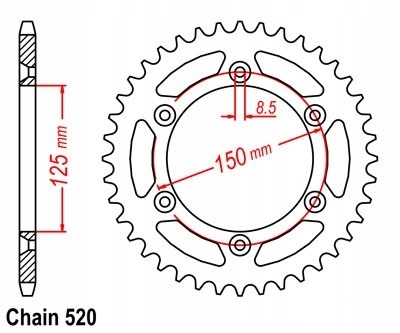 ENGRENAGE SUPERSPROX 50 AVEC KTM SX-F EXC 350 525 530