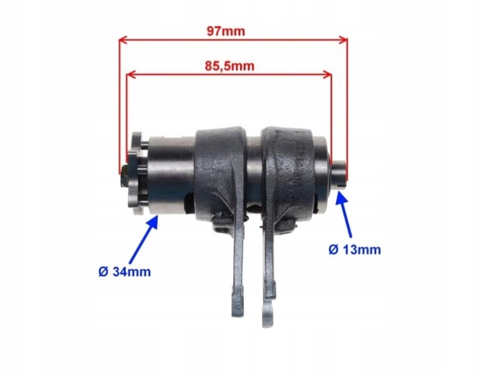 EJE CAJA DE TRANSMISIÓN DE MUÑÓN MOTOR 154FMI 