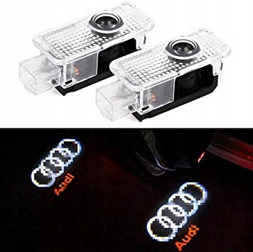 DIODO LUMINOSO LED LOGOTIPO PROJEKTORY AUDI A3 A4 A5 A6 A8 Q3 Q5 TT 