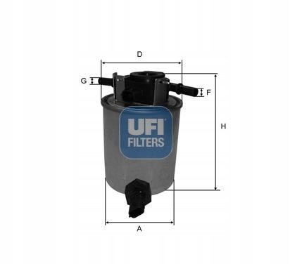 UFI FILTRAS DEGALŲ 24.020.01 INFINITI nuotrauka 2