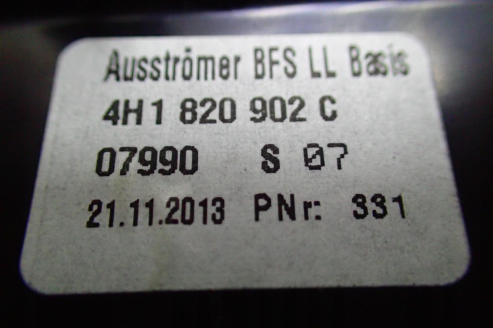 AUDI A8 D4 4H GRILLE CONDUIT D'AIR 4H1820902C