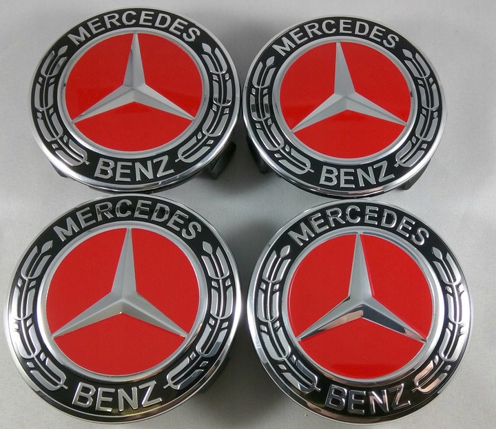 TAPA ROJO PARA DISCOS MERCEDES AMG 75MM 1 PIEZA 