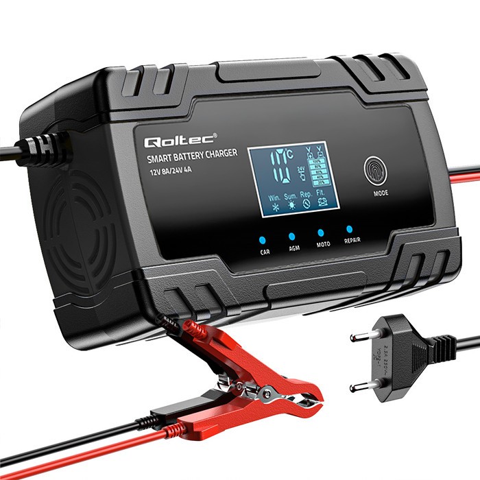 2 CV INTELLIGENTE MIKROPROCESOROWA CHARGEUR 12V 8A 24V 4A CHARGEUR AVEC