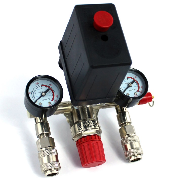 2× INTERRUPTEUR PRESSION VERS COMPRESSEUR 230V PRESOSTAT
