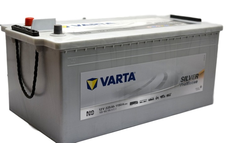 VARTA SILVER 225AH 1150A N9 MOZLIWY TRANSPORTE ADICIONAL MONTAJE 