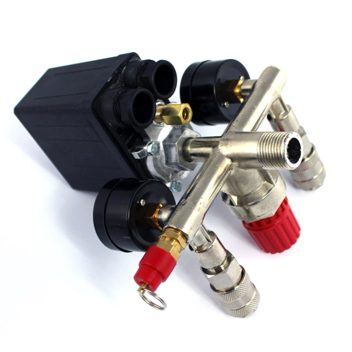 2× INTERRUPTEUR PRESSION VERS COMPRESSEUR 230V PRESOSTAT