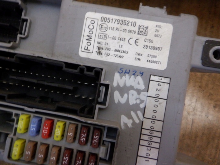 MODULE BCM FUSIBLE FORD KA FIAT 500