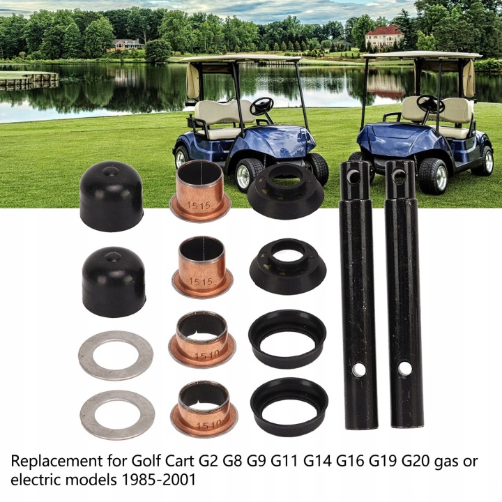 GOLF CART KING GOUPILLE AND BUSHING KIT J38 23528 00 REMPLACEMENT G2 G8 G9 2K