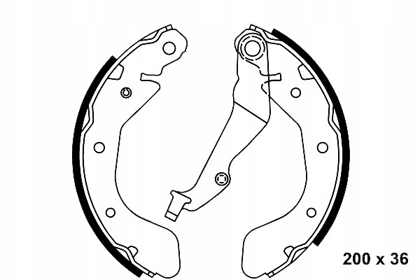 ZAPATAS DE TAMBOR DE FRENADO CHEVROLET AVEO / KALOS SPARK DAE 