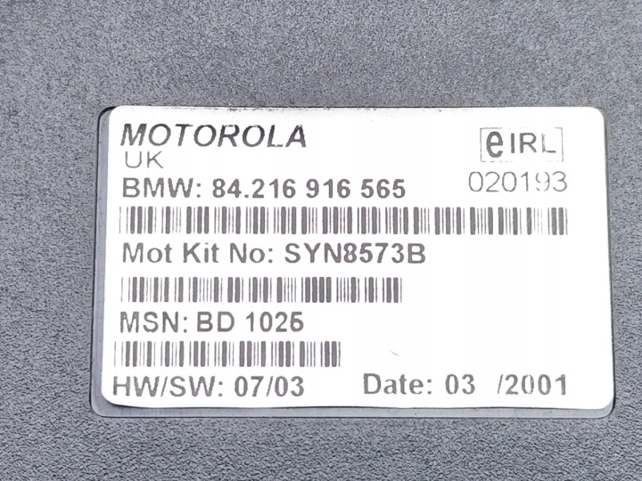 BMW 7 SERIES CONTRÔLEUR MODULE DIRECTEUR TÉLÉPHONE 728I, IL ESSENCE 6916565