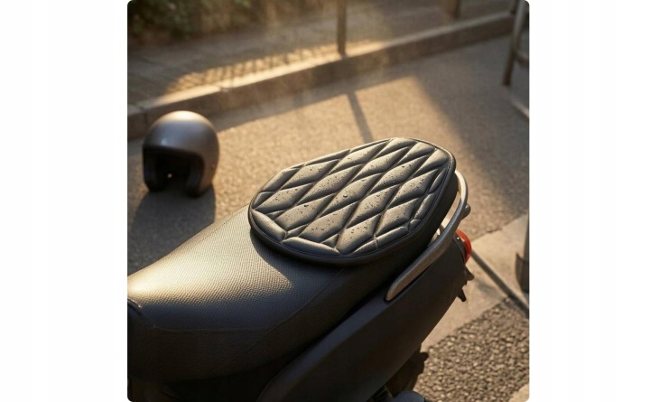 HOUSSE SUR SIÈGE MOTOCYCLETTE AMORTYZUJACY, VENTILÉ SUR SCOOTER