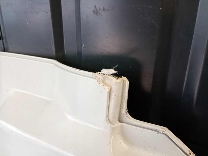 A9607200901 RALLONGE PORTES GAUCHES MERCEDES ACTROS MP4 BLANC