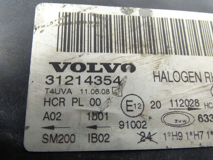PHARE DROITE DROIT AVANT AVANT VOLVO S80 II 31214354 UK