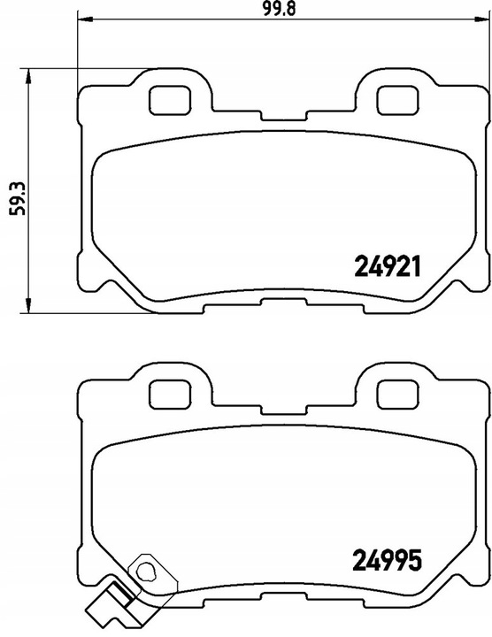 SABOTS DE FREIN DE FREIN INFINITI G 08- ARRIÈRE photo 2 - milautoparts-fr.ukrlive.com