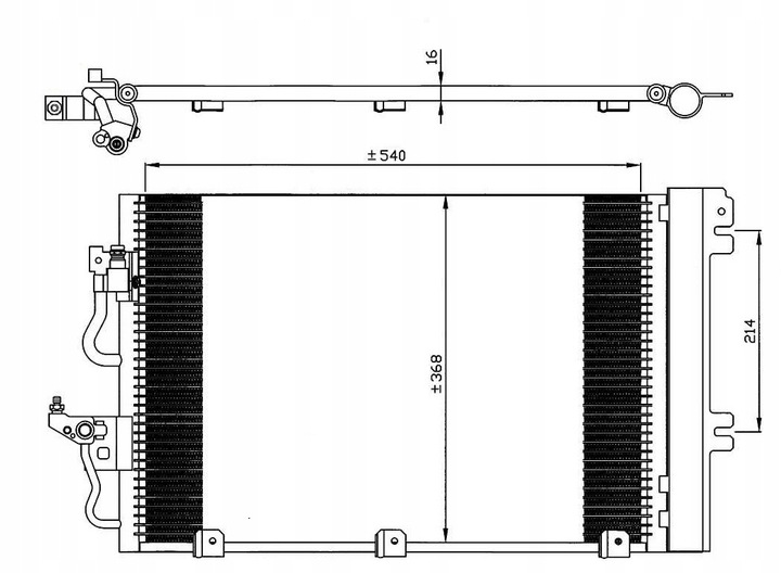 RADIATOR AIR CONDITIONER OPEL ASTRA H 04-10 1.2/1.6I photo 1 - milautoparts-fr.ukrlive.com