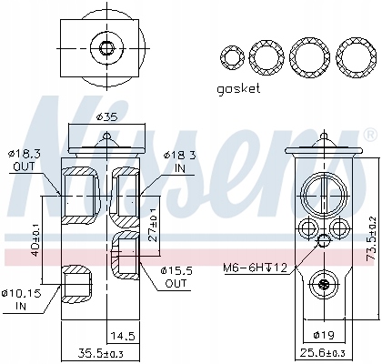 NISSENS SOUPAPE D'EXTENSION DU CLIMATISEUR TOYOTA YARIS (99-), TOYOTA YARIS VERSO photo 6 - milautoparts-fr.ukrlive.com