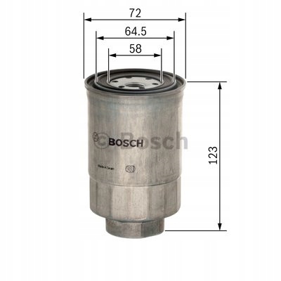 BOSCH 1457434440 FILTRO COMBUSTIBLES TOYOTA AVENSIS 2.0TD 