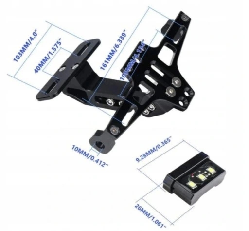 SOPORTE SOPORTE TABLAS REJESTRACYJNEJ MOTOCYKLA 