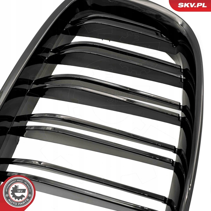 GRILLE GRILLES 66SKV178 DOUBLE MOULURE NOIR BRILLANT BMW 5 F07 51137200169