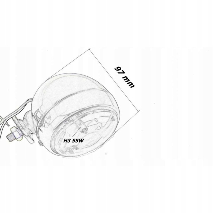 PHARES LIGHTBARY SUR PROTECTION/ARC HONDA VT1100 TOURER SC37 (17921)