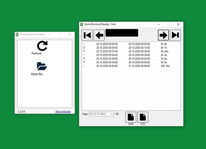 LECTOR MAPAS KIEROWCOW I TACÓGRAFO TACHOTERMINAL PRO 2 + PROGRAM READER+ 