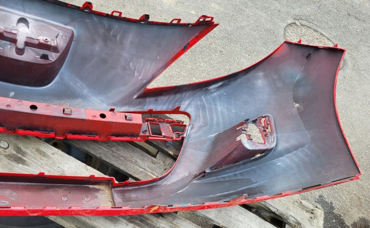 PARE-CHOCS AVANT AVANT PEUGEOT 207 LIFT OE ROUGE