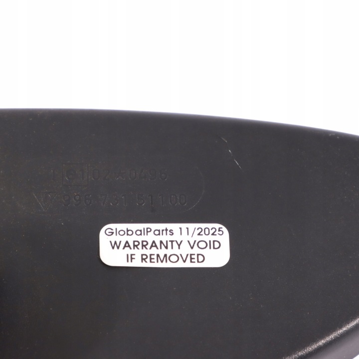 PORSCHE BOXSTER 986 RÉTROVISEUR INTERNE INTERNE NOIR 99673151100