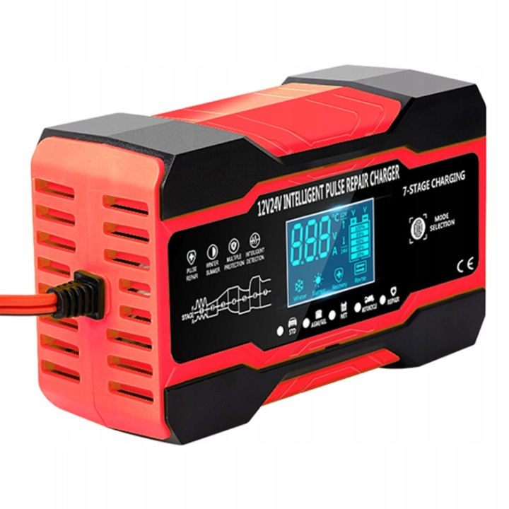 AUTOMATIQUE CHARGEUR WETU VERS AKUMULATOROW LIFEPO4 AGM ZELOWYCH 12V 10A