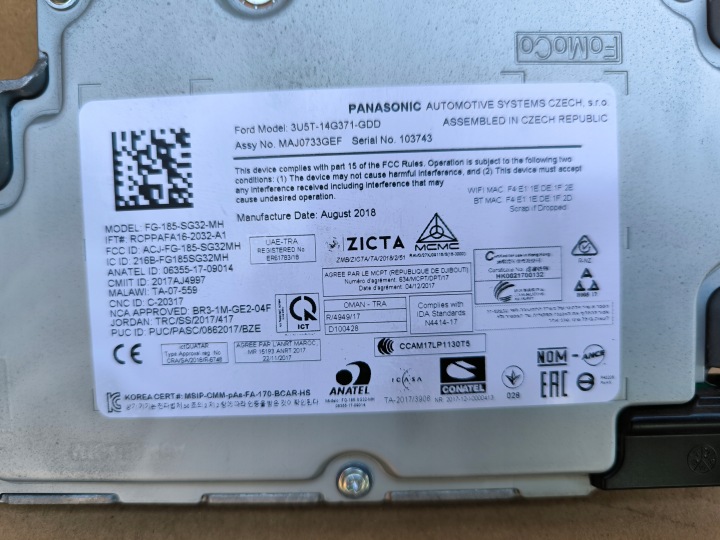 FORD FOCUS MK4 2019R 1.5 TDCI ZTDA NAVIGATION MODULE CONTRÔLEUR