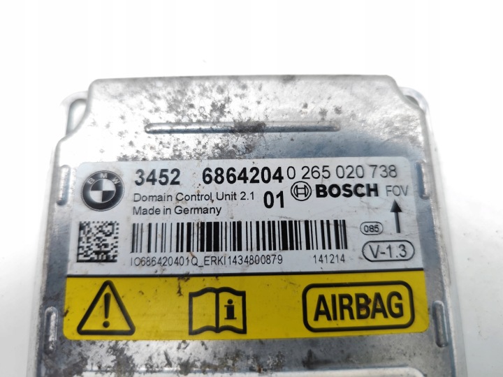 BMW 1 SERIES CONTRÔLEUR MODULE AIRBAG 116D DIESEL 85KW (116 HP) 6864204