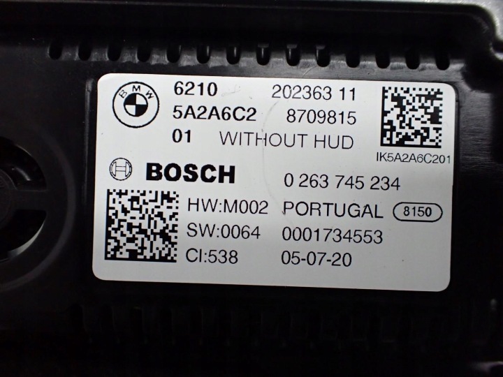 COMPTEUR TABLEAU DE BORD EUROPE 20236311 0263745234 9435548 530E BMW 5 G30 20R