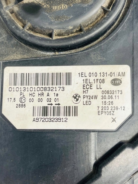 PROJECTEUR AVANT CÔTÉ GAUCHE BMW 5 F10 F11 1EL01013101