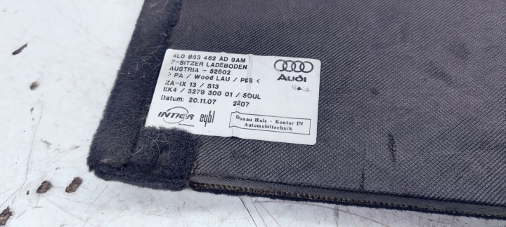 PLANCHER COUVERCLES DE COFFRE AUDI Q7 4L 4L0863462AD 9AM