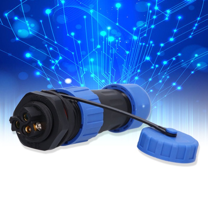 ÉTANCHE KIT CONNECTEURS LOTNICZEGO IP68 LP16, 3-PINOWE, ÉCROU ARRIÈRE CONNECTEUR I PRISE MESKIE/ZENSKIE