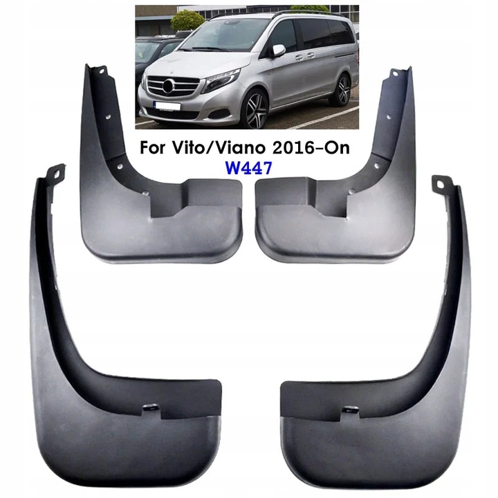 CAR MUD FLAPS PARA MERCEDES GASOLINA VITO VIANO 2006~2015 W639 2016-2019 ~55554 