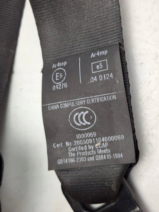 VOLVO S80 2008 GAUCHE CÔTÉ CEINTURE DE SÉCURITÉ ARRIÈRE