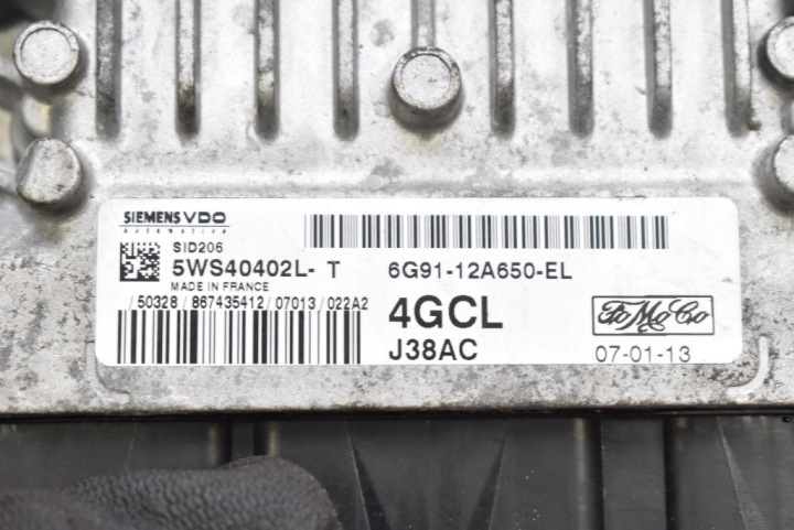 CONTRÔLEUR ORDINATEUR MOTEUR 6G91-12A650-EL FORD S-MAX MK1 2.0 TDCI 140 KM