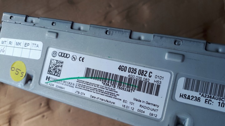 SYNTONISEUR MODULE MMI 4G0035082C A5 8T A6 C7 A7 A4 B8
