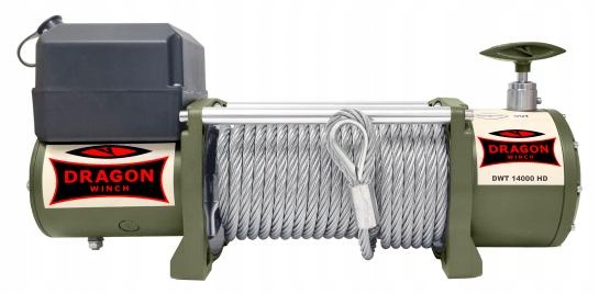DRAGON WINCH WYCIAGARKA TRUCK DWT 14000 24V 20M ACIER 6,4T VERS TIRA WOJSKA