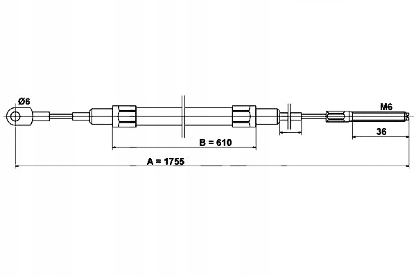 CÂBLE FREINS MANUEL BMW 5 E34 88-96
